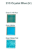 T-215 Crystal Blue Milton Bridge Lump (tr)