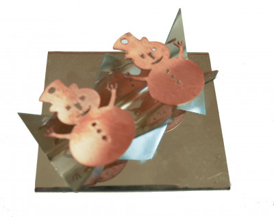 S051 Stainless Steel 2 Item Trivet (Diagonal) 
