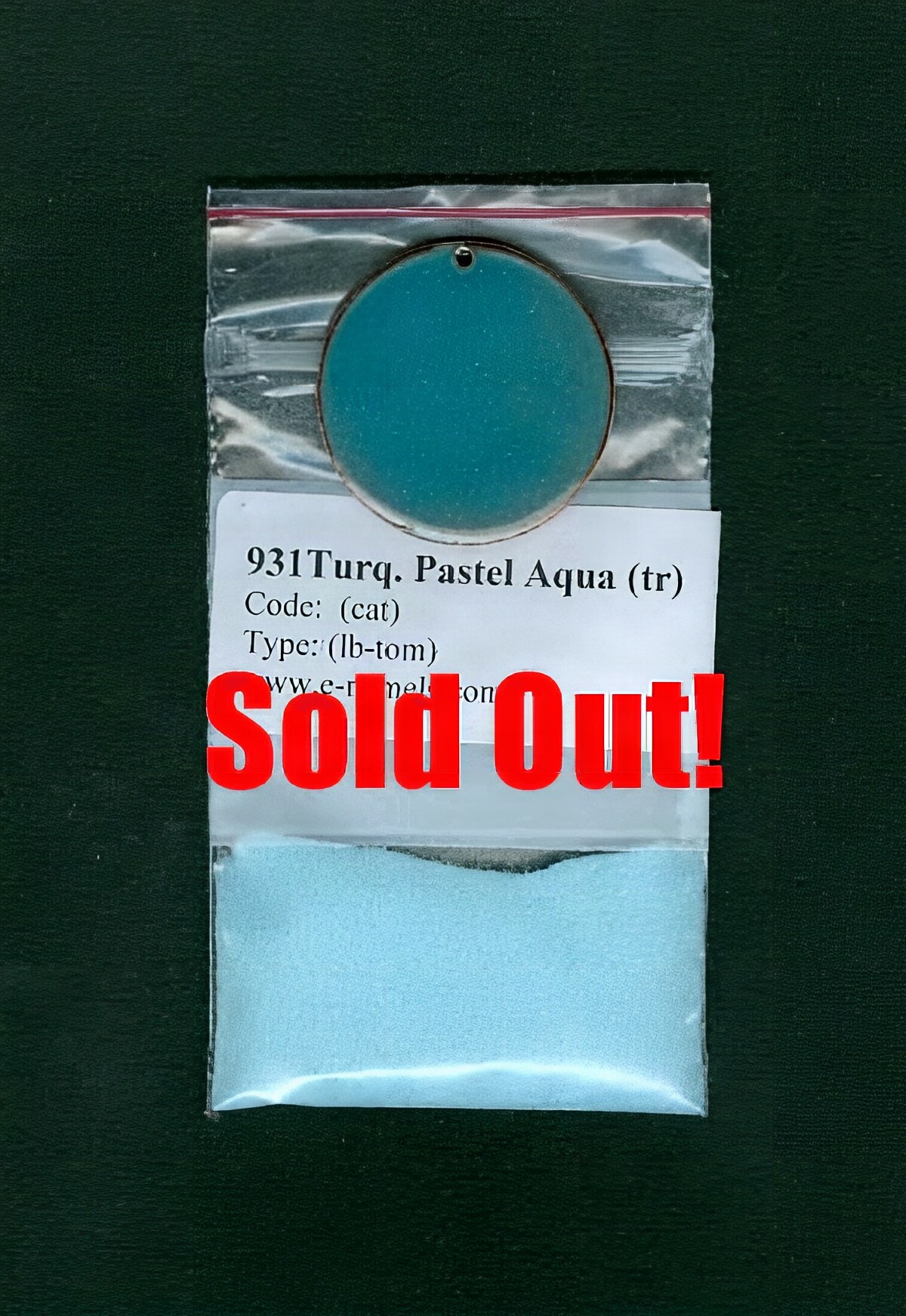 931 Turquoise Pastel Aqua (tr)   Sold Out! - Product Image