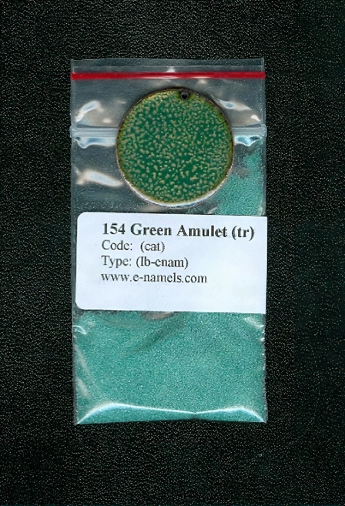 154 Green Amulet (tr)  - Product Image