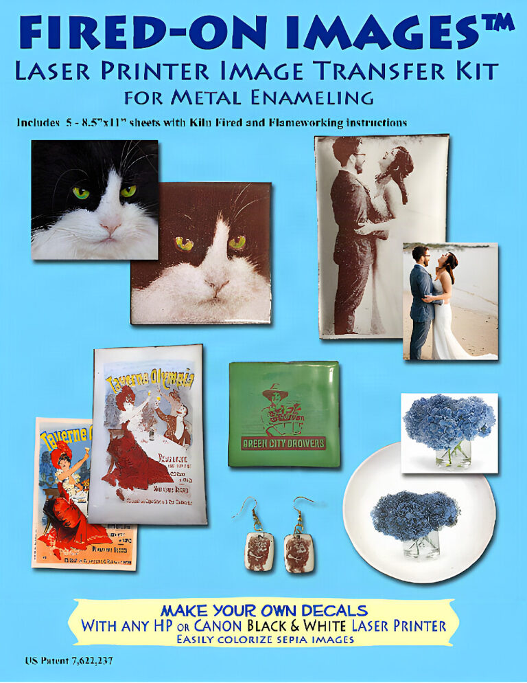 Fired-On Images laser printer decal kit for enameling