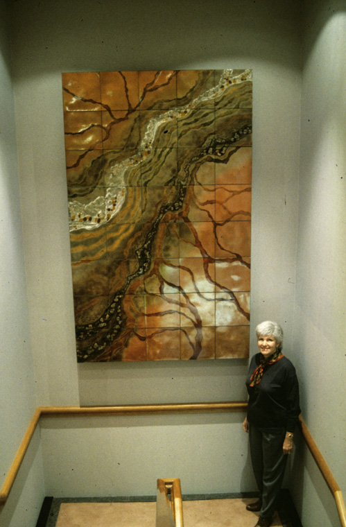 Terra Australis enamel commission, 224 x 140 cm
